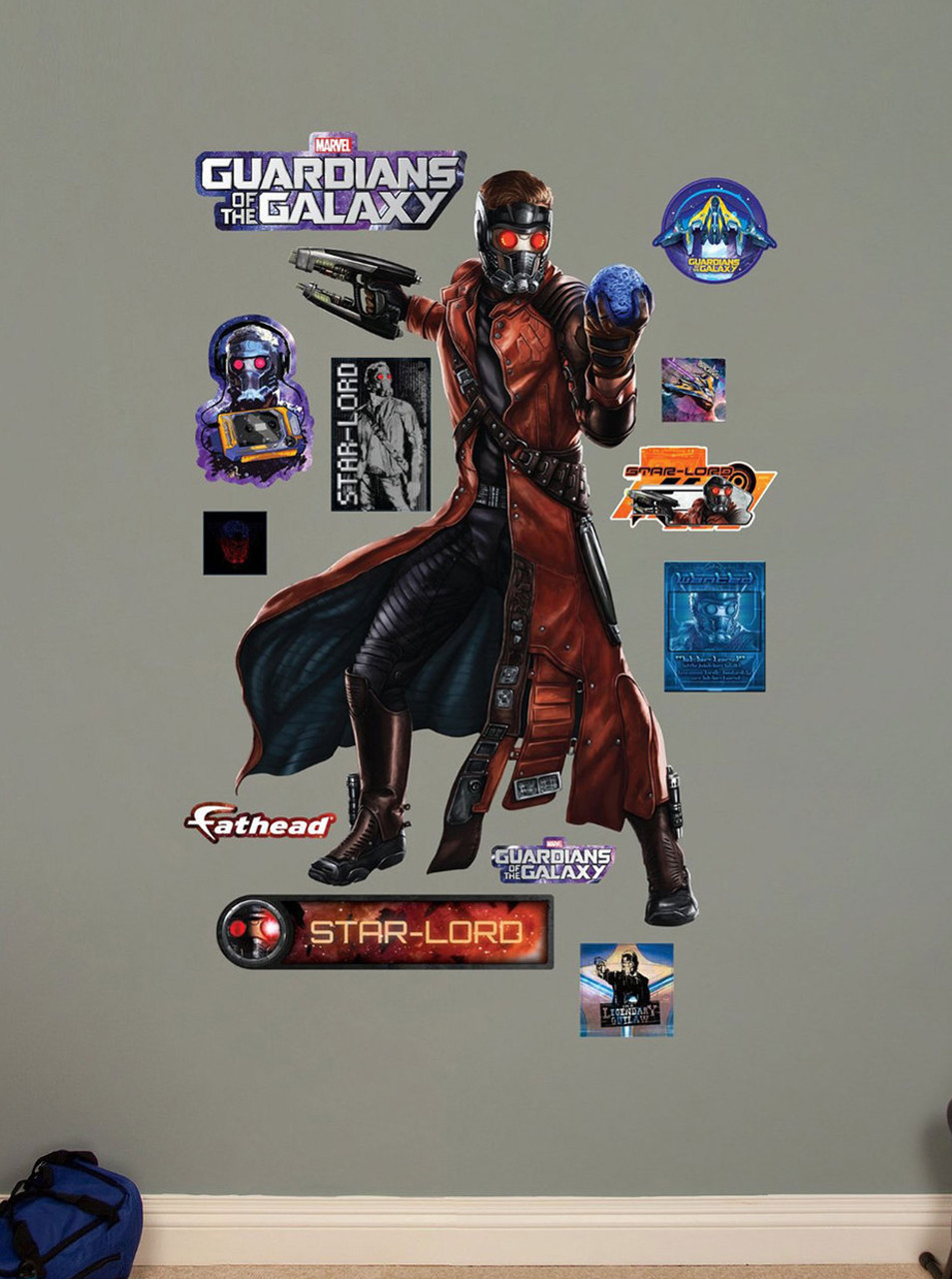 Fathead Star-Lord Guardian Of The Galaxy Marvel Comics Big Wall Decal 96-96095