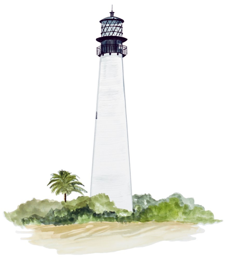 Decal Vinyl Sticker Cape Florida Lighthouse Made in USA
