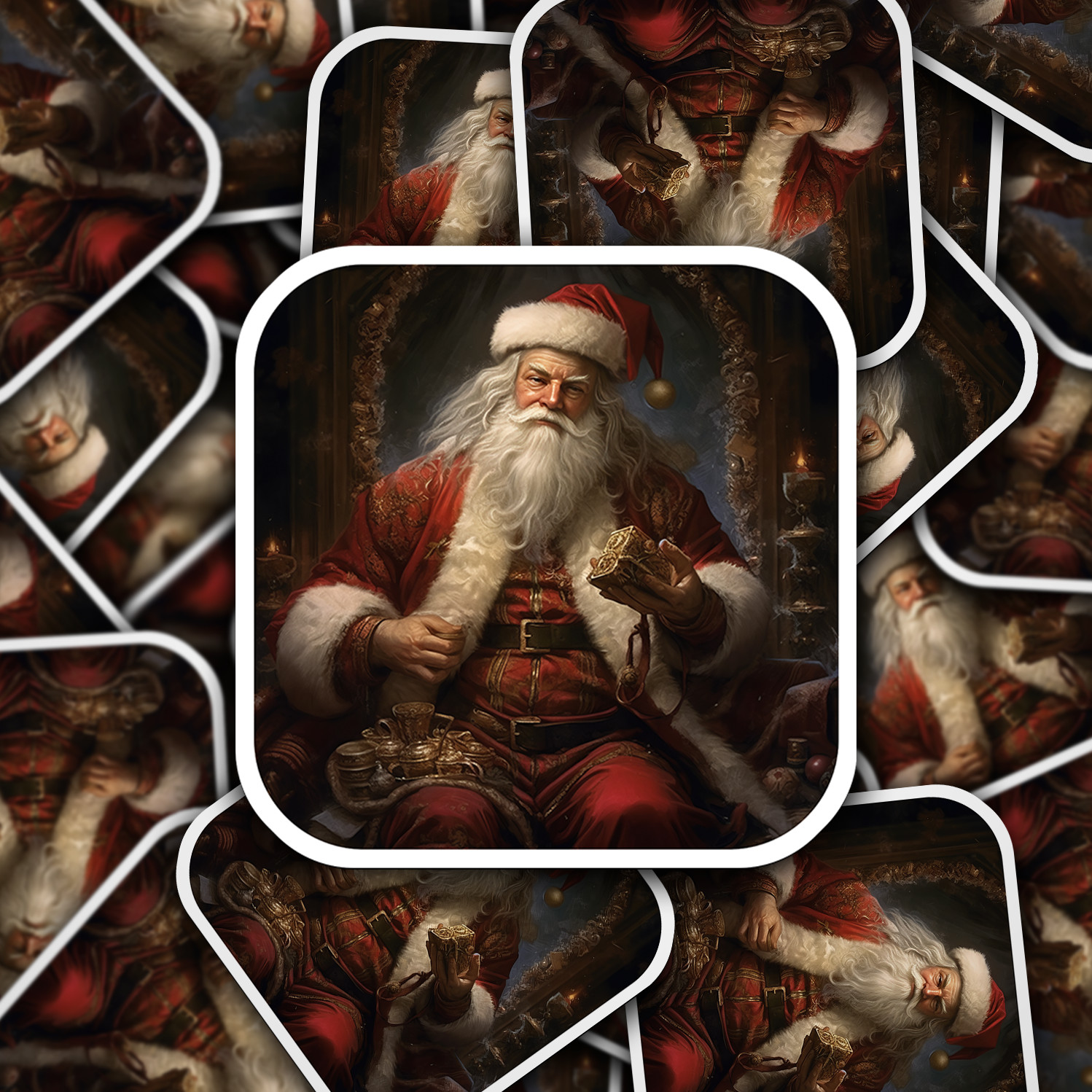 Santa Claus Vinyl Sticker – Bring the Magic of Christmas Anywhere