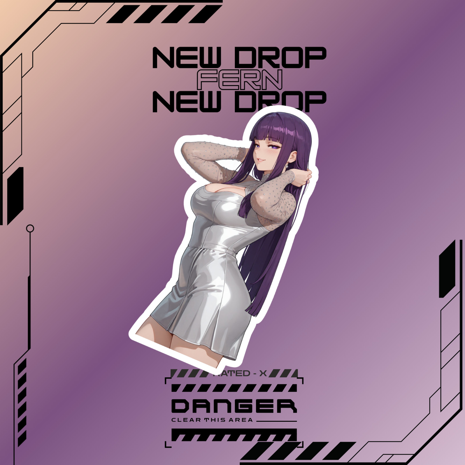 Frieren | Anime Girl Waifu Sticker Decal
