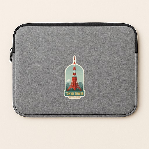 Tokyo Tower Japan Iron On Heat Transfer Vinyl HTV Die-Cut Symbolic Landmark