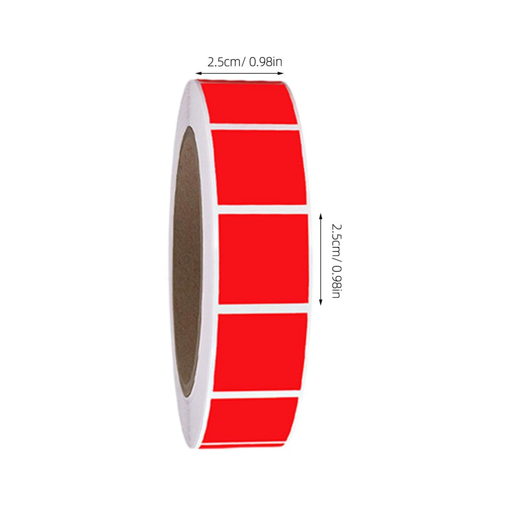 4 Rolls Adhesive Color Coding Labels: 1 X 1 Inch Removable Colored Labels