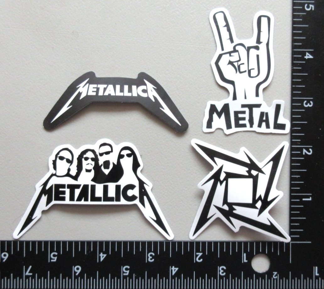 🔥METALLICA METAL BAND MUSIC & METAL HORNS UP HAND GESTURE COLLECTIBLE STICKERS