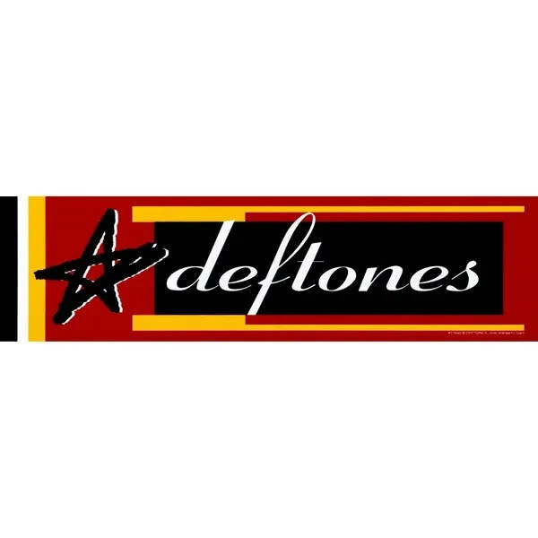 deftones THE NEW ALBUM STICKER/DECAL 1997 around the fur 6 3/8" x 1 5/8" NEW!