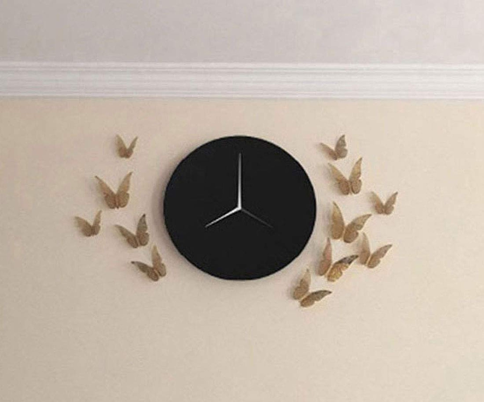 12PCS 3D Hollow-Out Butterfly Wall Sticker Elegant Murals Wall Decal Wall Sti…