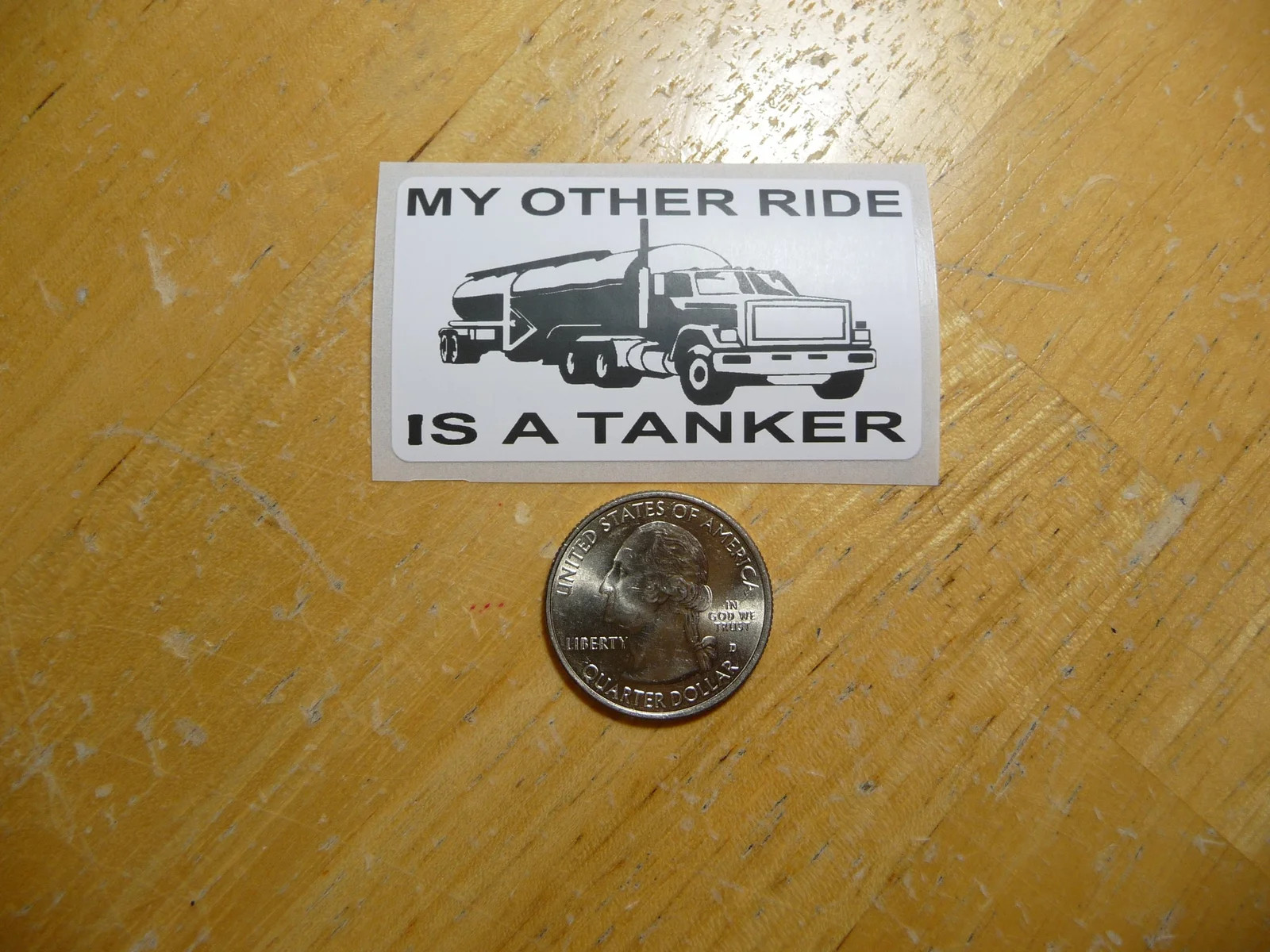 MY OTHER RIDE IS A TANKER TRUCK STICKER DECAL 1 – 50 BULK PACK FUNNY HAULING