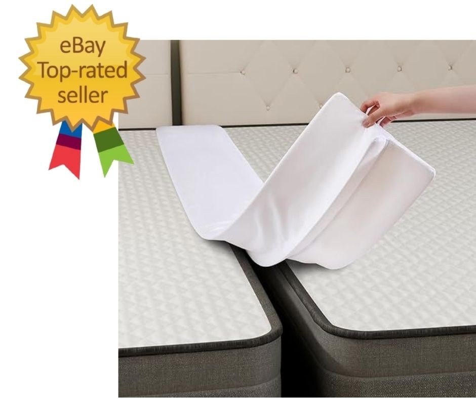 80" X 12" Extra‑Wide Split King Gap Filler for Adjustable Bed, Twin to King Bed