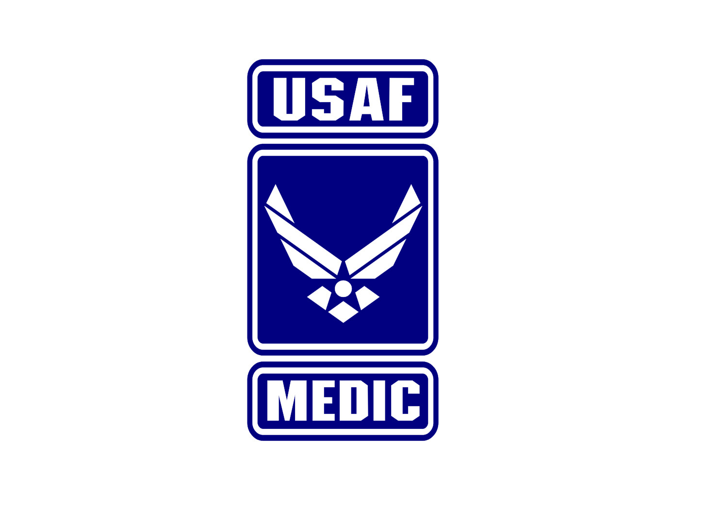 U.S. AIR FORCE MEDIC VINYL DECAL STICKER STRONG
