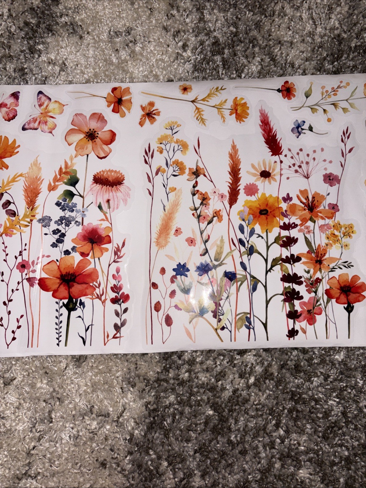 Flower Wall Stickers Wildflowers *NEW in Package*