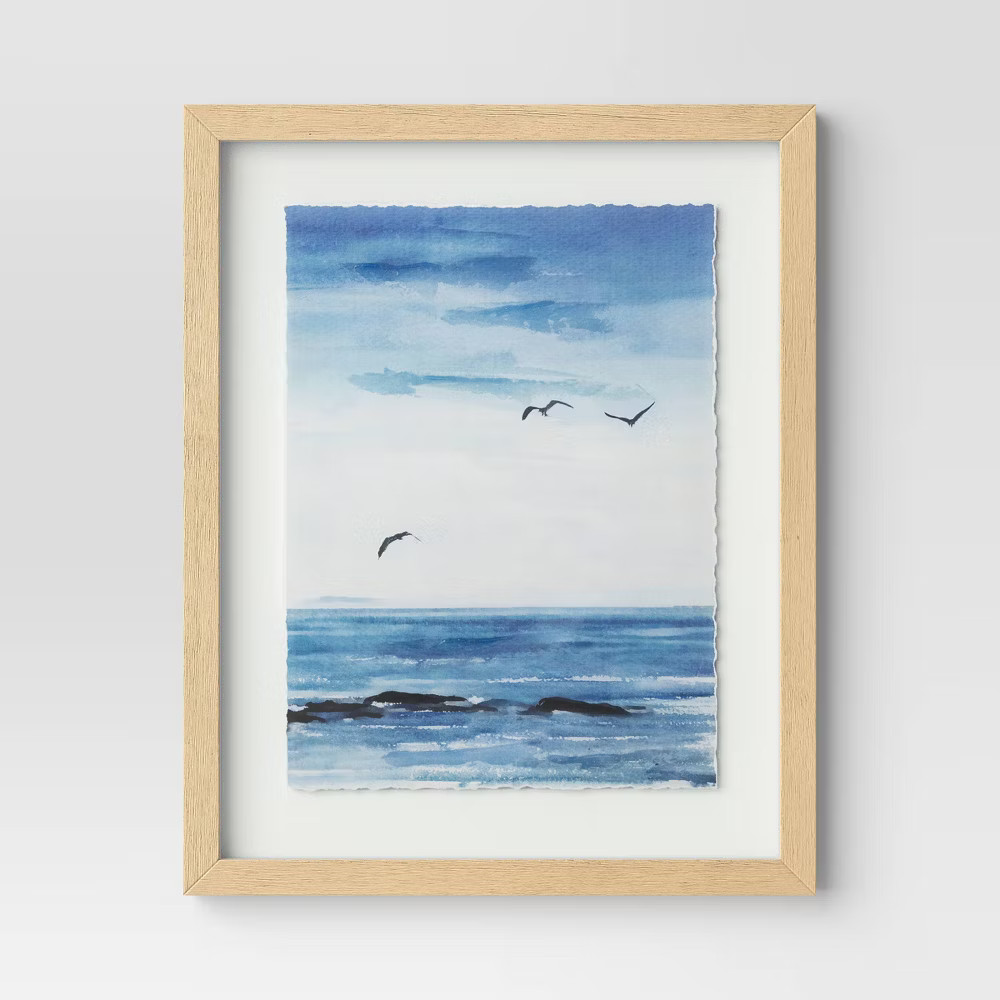 Threshold Coastal Seascape Duo Poster Landscape Modern Set of 2 16"x20" Wall