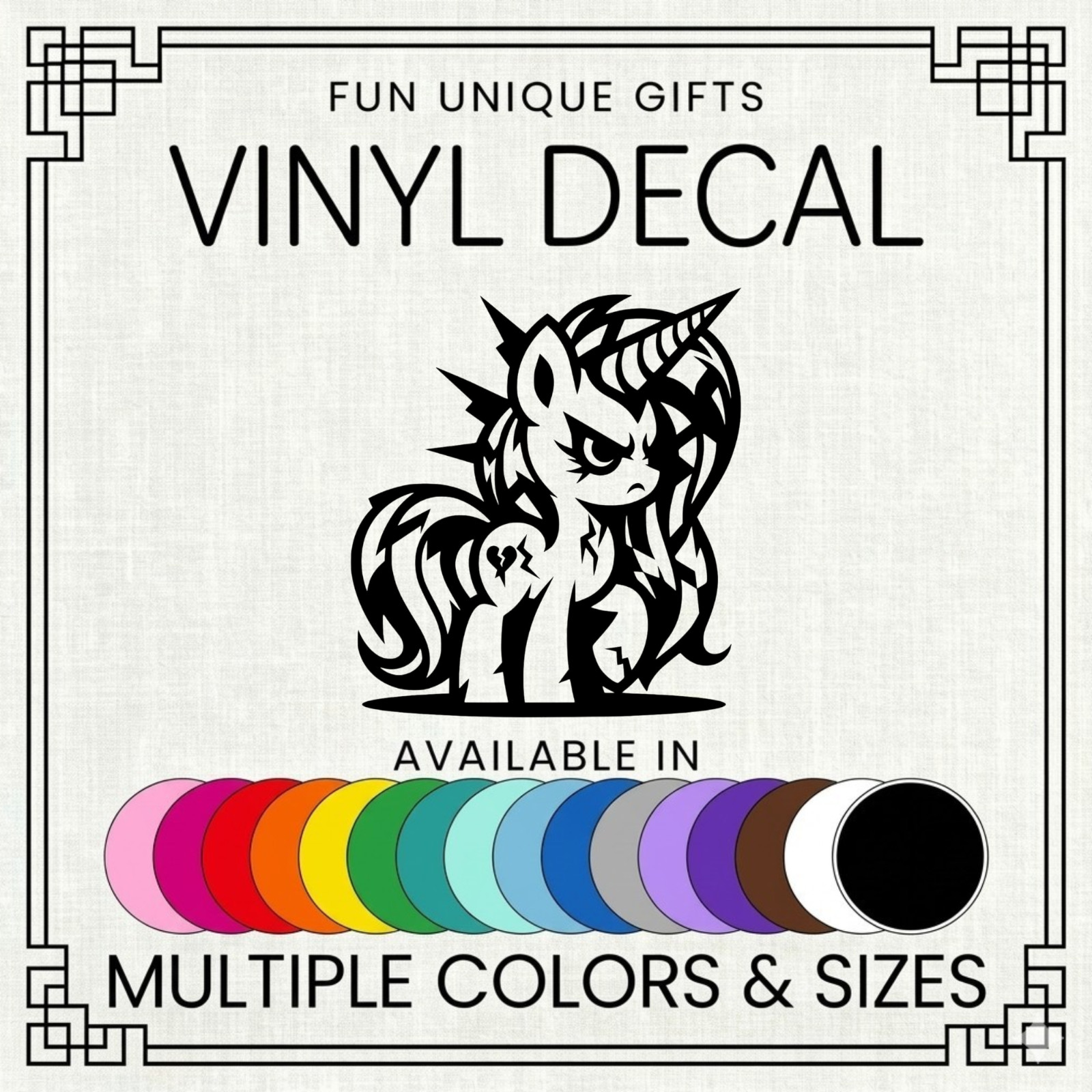 Dark My Little Pony Vinyl Decal Sticker -Multiple Colors & Sizes- SHIPS FREE!