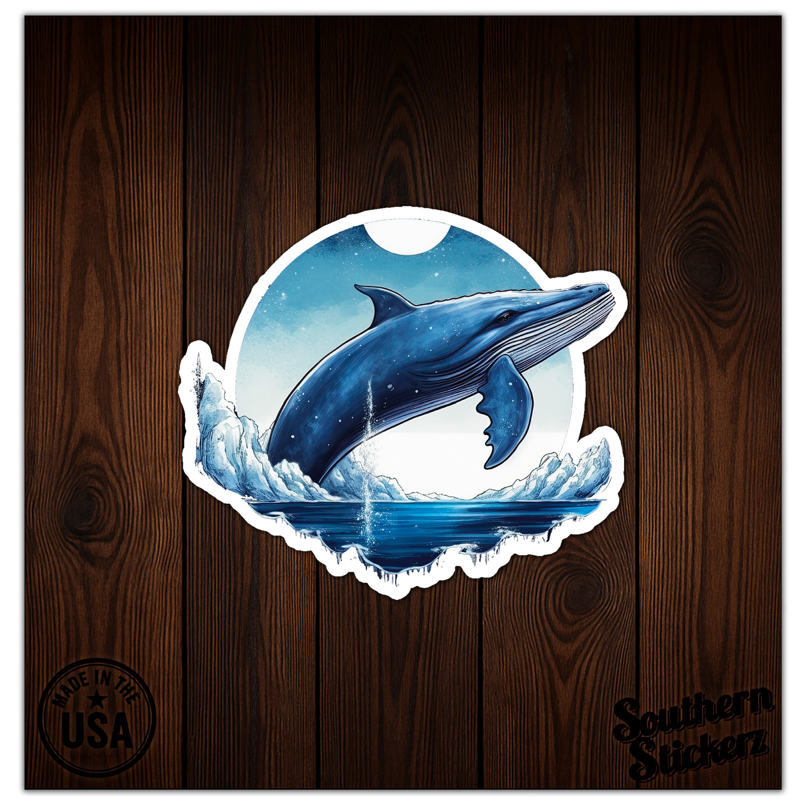 Jumping Whale – Vinyl Decal Sticker – Car Window Laptop – ebn11578