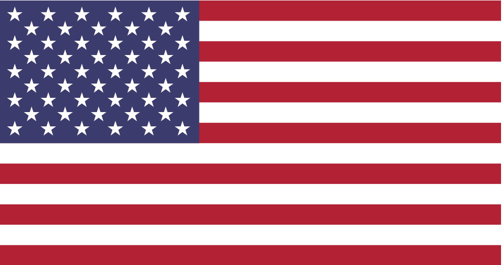 x2 Two Pack 7" Proportionally Correct US United States Flag Bumper Sticker Decal