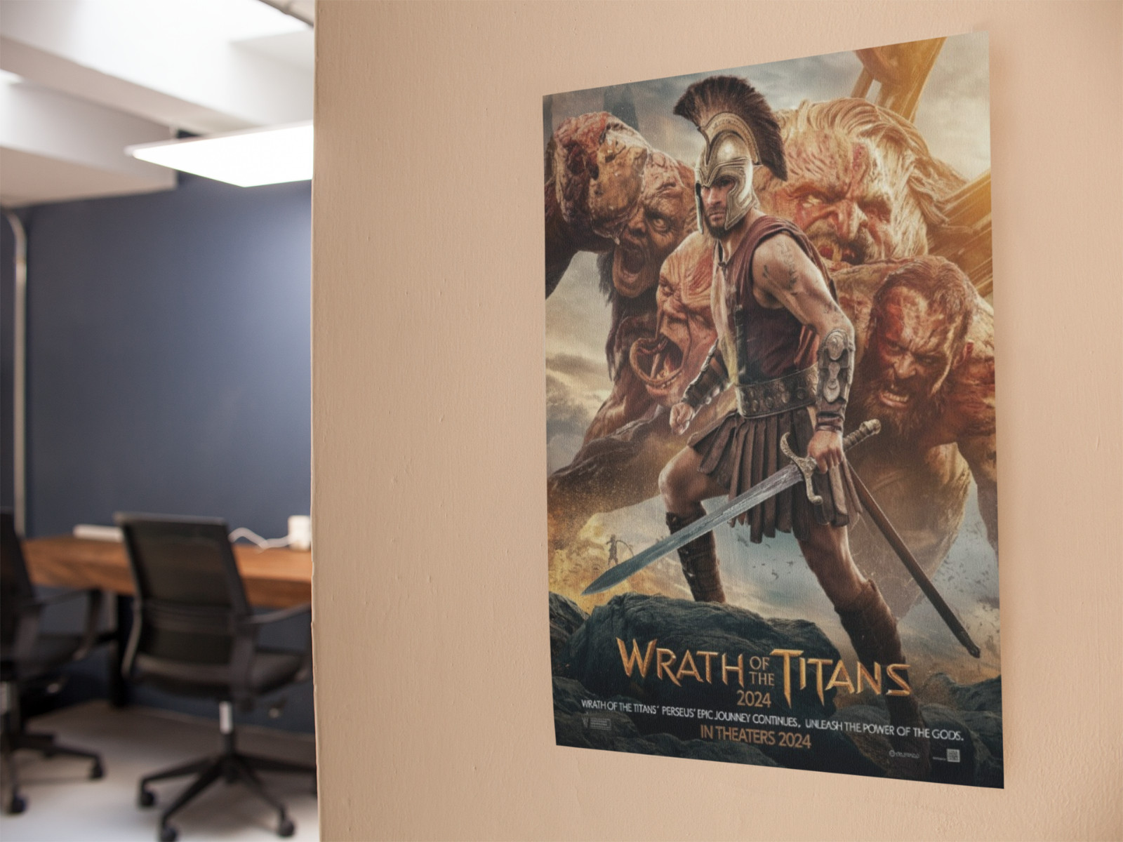 WRATH OF THE TITANS Movie Wall Vinyl Decal Poster Print (Removable Adhesive)