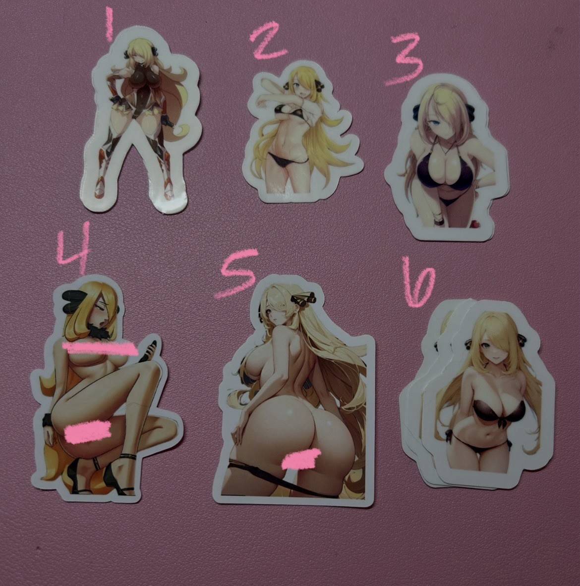 Cynthia Waifu , Pinup Girls And More Stickers