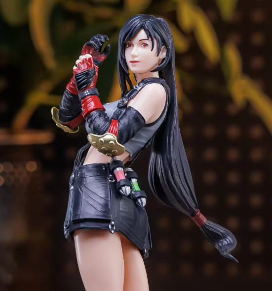 Final Fantasy VII FF7 Tifa Lockhart Figure – Anime Female Fighter Statue Model