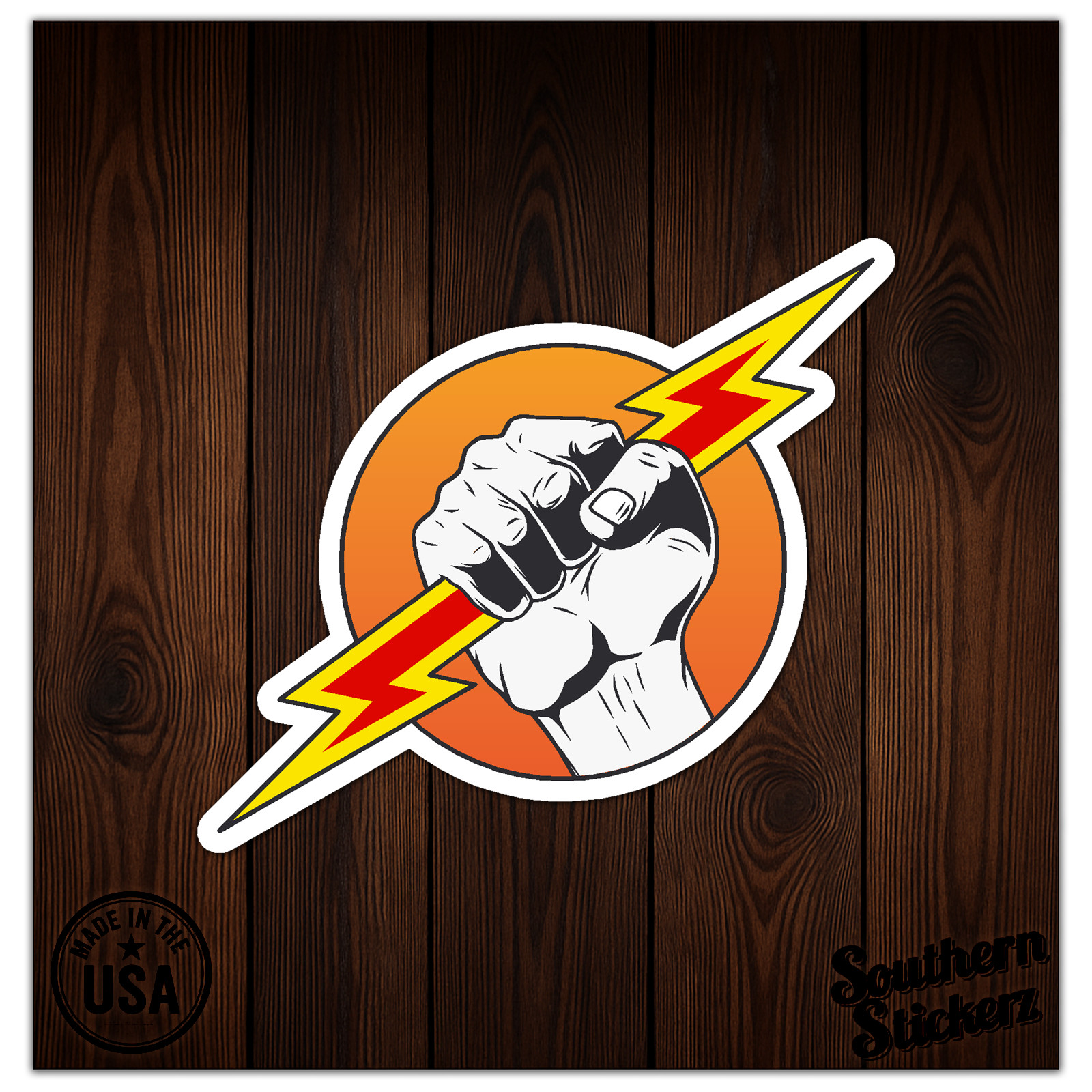 Zeus Lightning Bolt – Vinyl Decal Sticker – Car Window Laptop – ebn9624