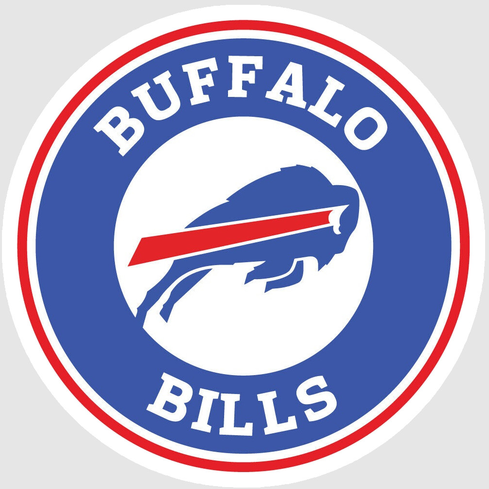 Buffalo Blue Red Football Weather Resistant Vinyl Sticker/Decal 02