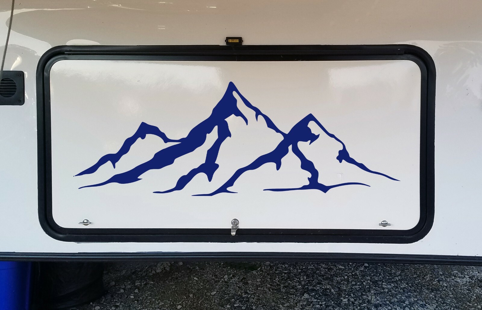 Mountains Skyline V1 Vinyl Decal | Hiking Camping Climbing | Die Cut Sticker