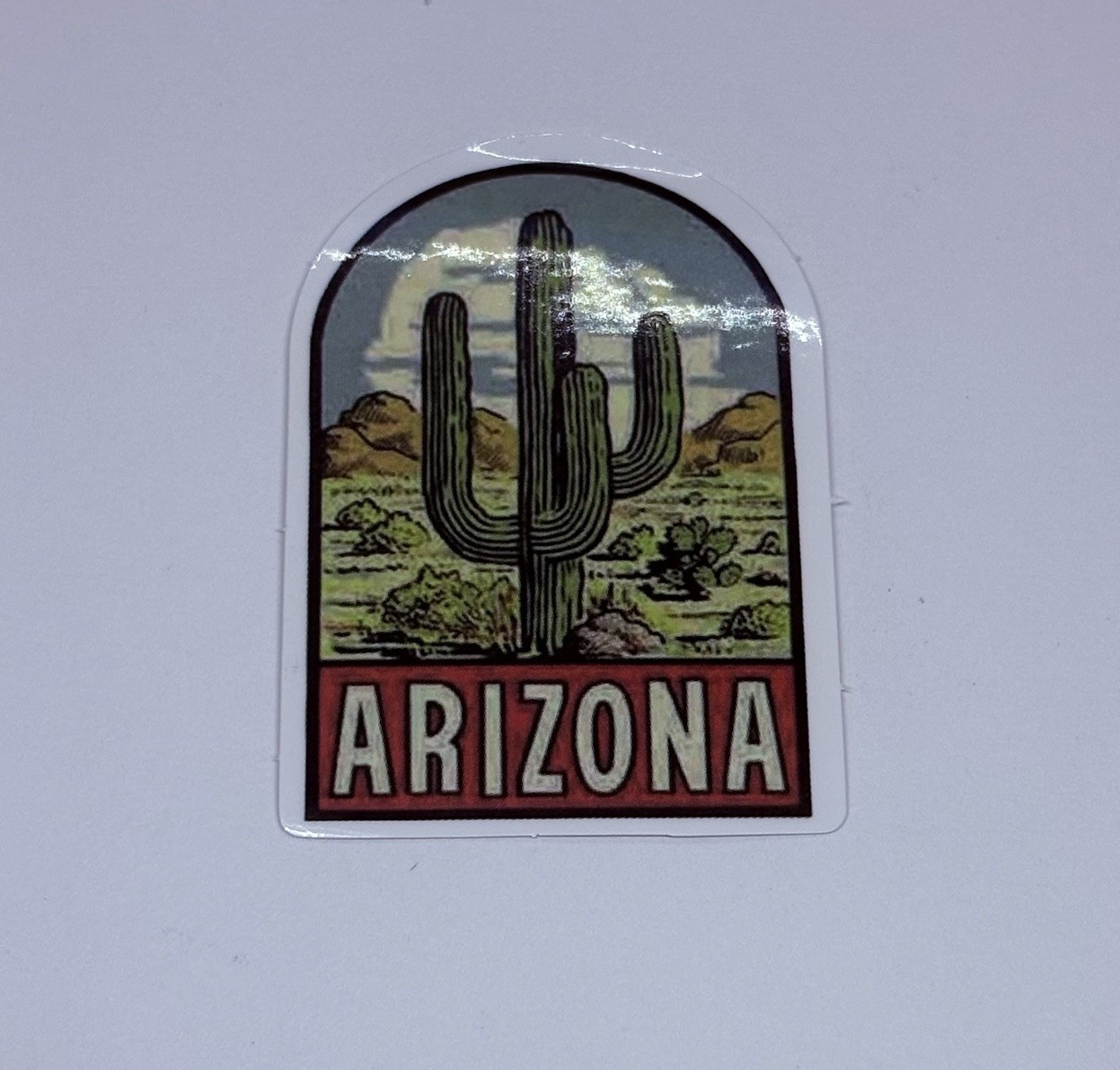 Arizona State Sticker Cactus Art Decal Travel Tour Vinyl Country Souvenir Tc9