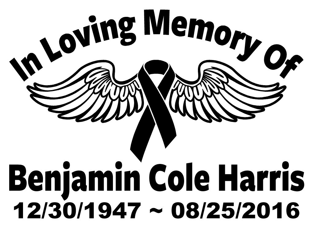 In Loving Memory Decal Cancer Ribbon Wings Angel Car Vinyl Sticker Custom