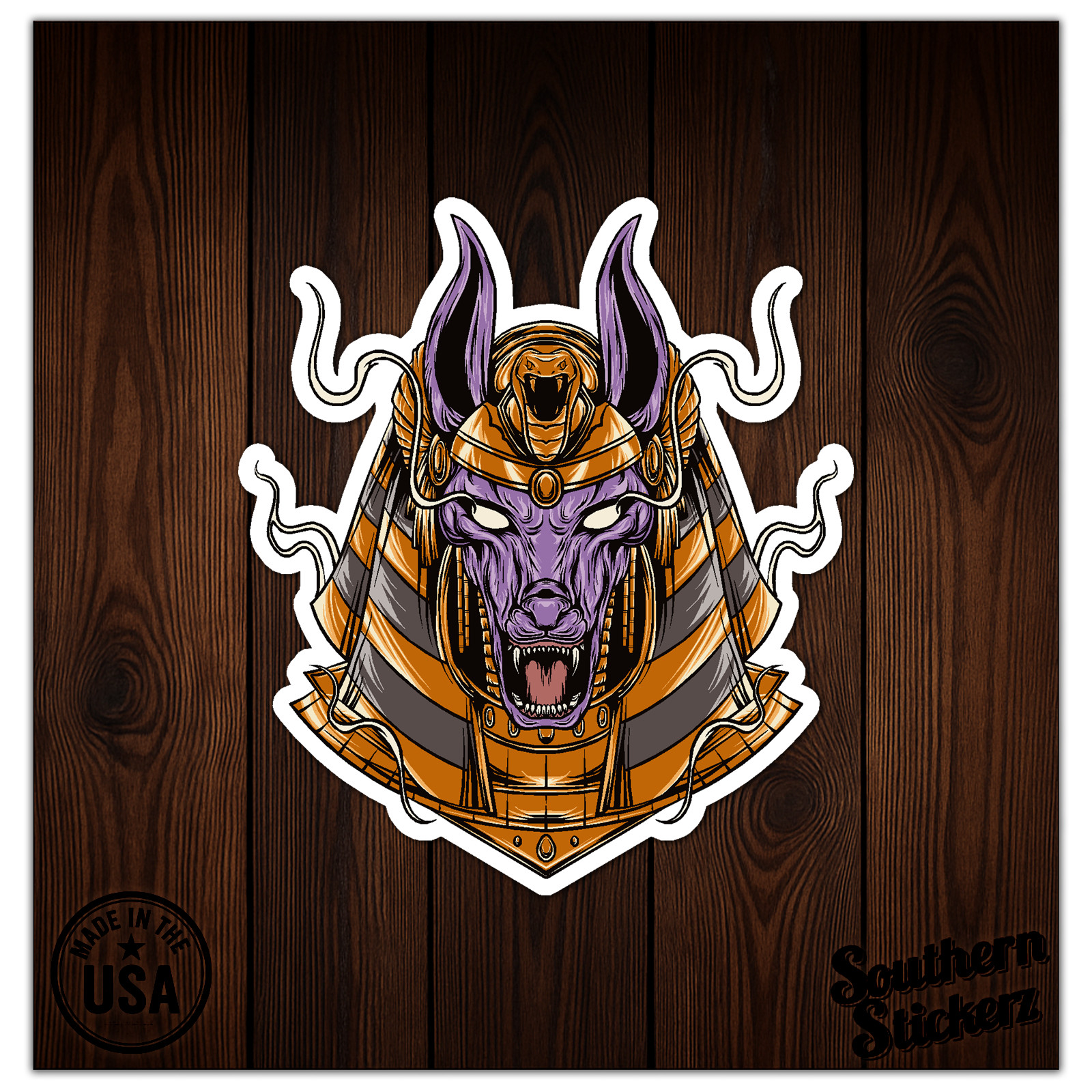 Anubis Egyptian God – Vinyl Decal Sticker – Car Window Laptop – ebn8998