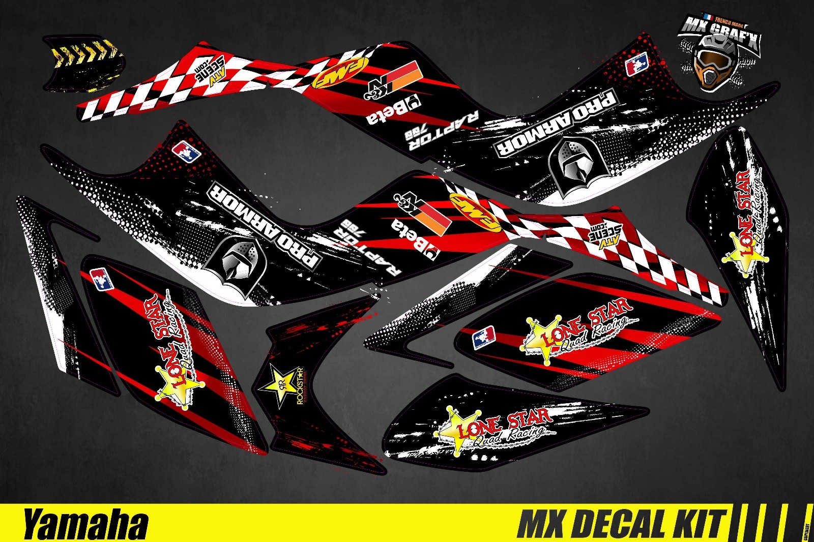 Decal Kit For Yamaha Raptor – Lone Star