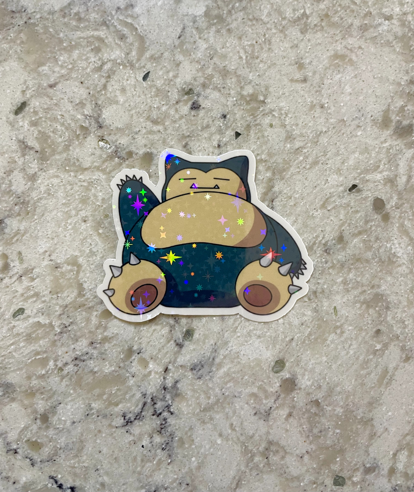 Snorlax Pokemon Sticker l Gloss or Holographic Laminate l Waterproof Decal