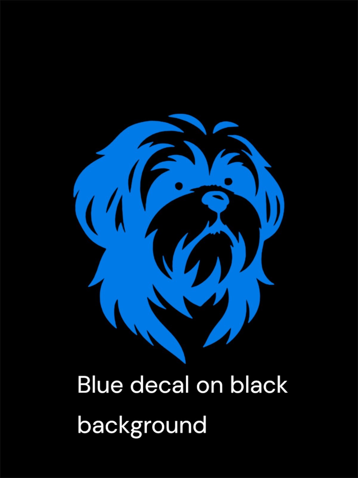 Shih Tzu dog Decal for car Windows Laptops most Smooth Surfaces