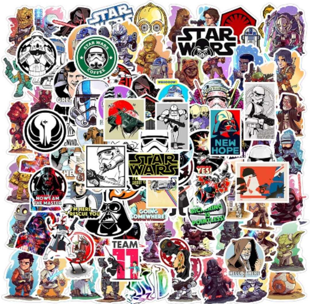 10 PCS Original Star Wars Movie Series Stickers 2 BRAND NEW