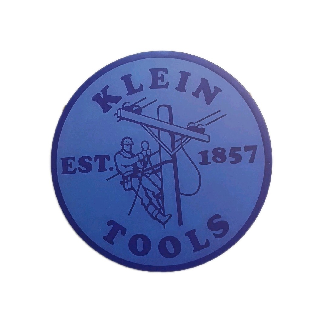 Klein Tools 12" Sign est 1857 Blue Logo Metal Garage Workshop Reproduction Sign