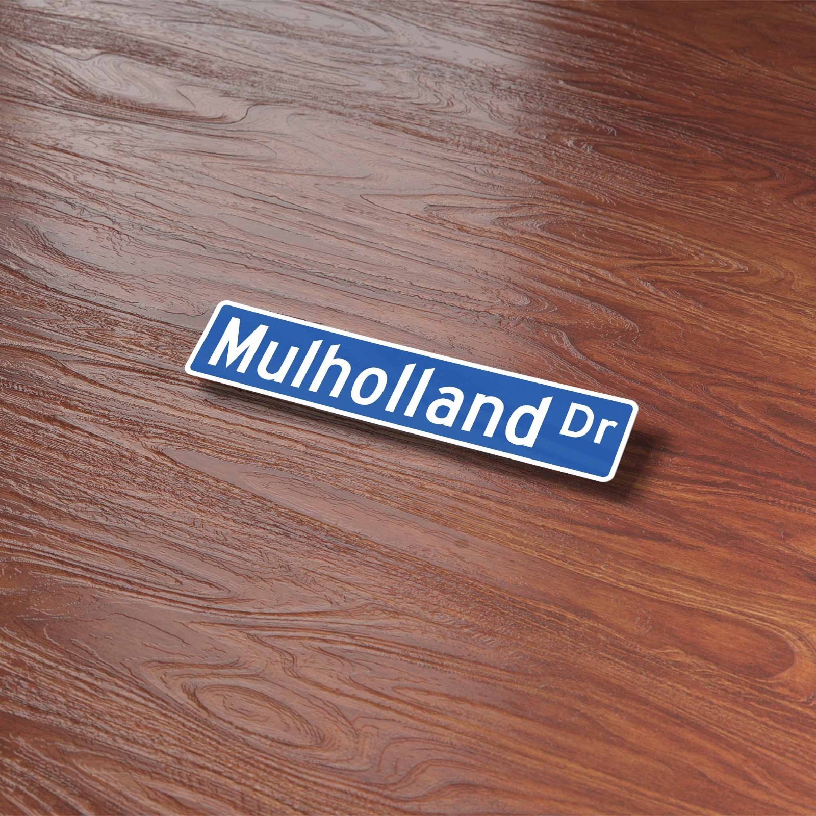 Mulholland Drive Los Angeles Street Sign Sticker – Southern California LA Decal
