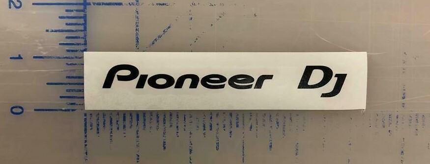 Pioneer DJ Decal 3.5" 45" 5.6" 6.5" EDM Trance Club XDJ Turn Table Mixer Bumper