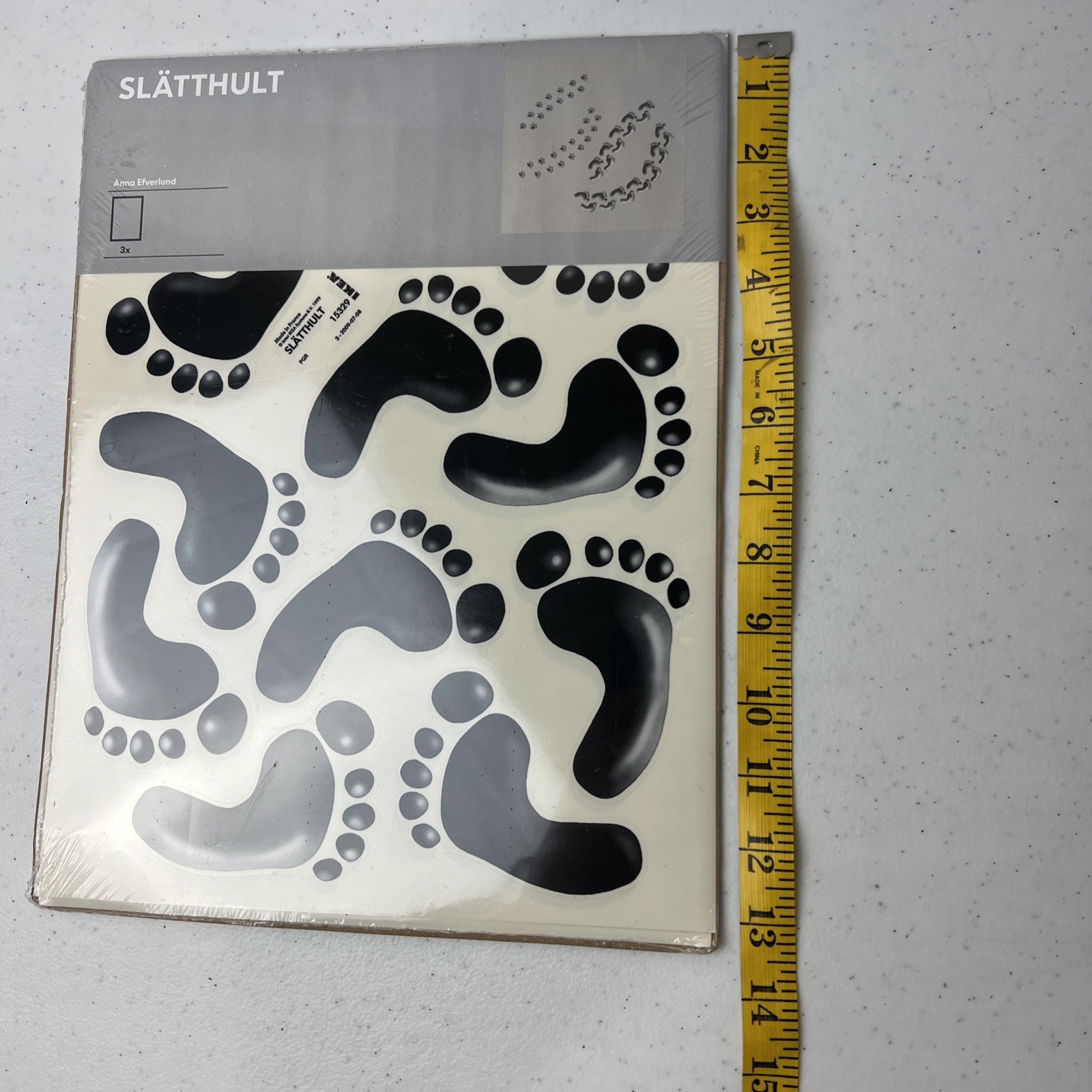 IKEA SLATTHULT Baby Footprint Wall Stickers Feet & Paw Prints 15329 NEW