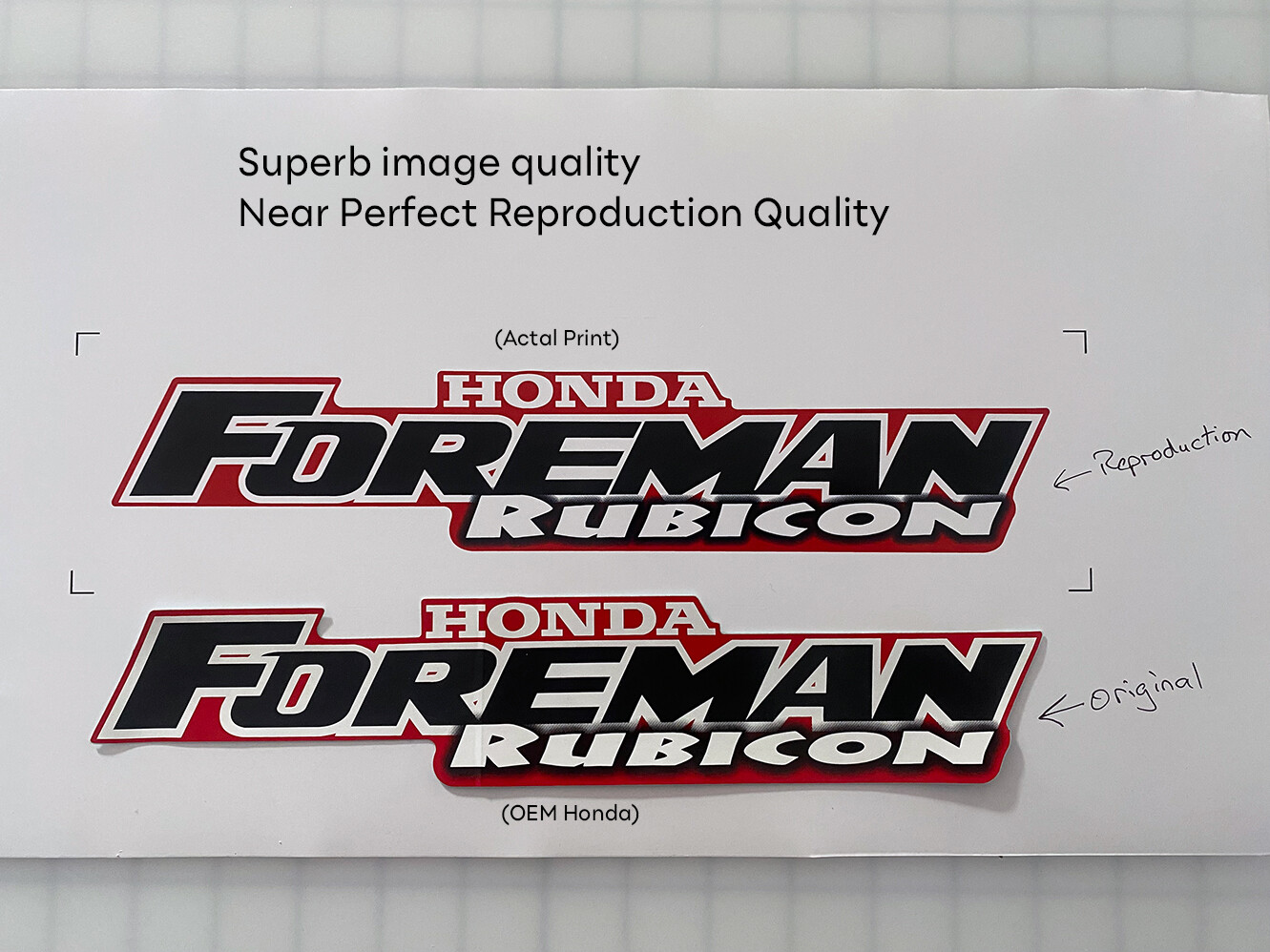 Honda Foreman Rubicon Decal Kit Sticker Graphics Emblem 2001 2002 2003 2004 OEM