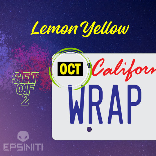 ANY MONTH – California License Plate Wrap DIY Month Sticker