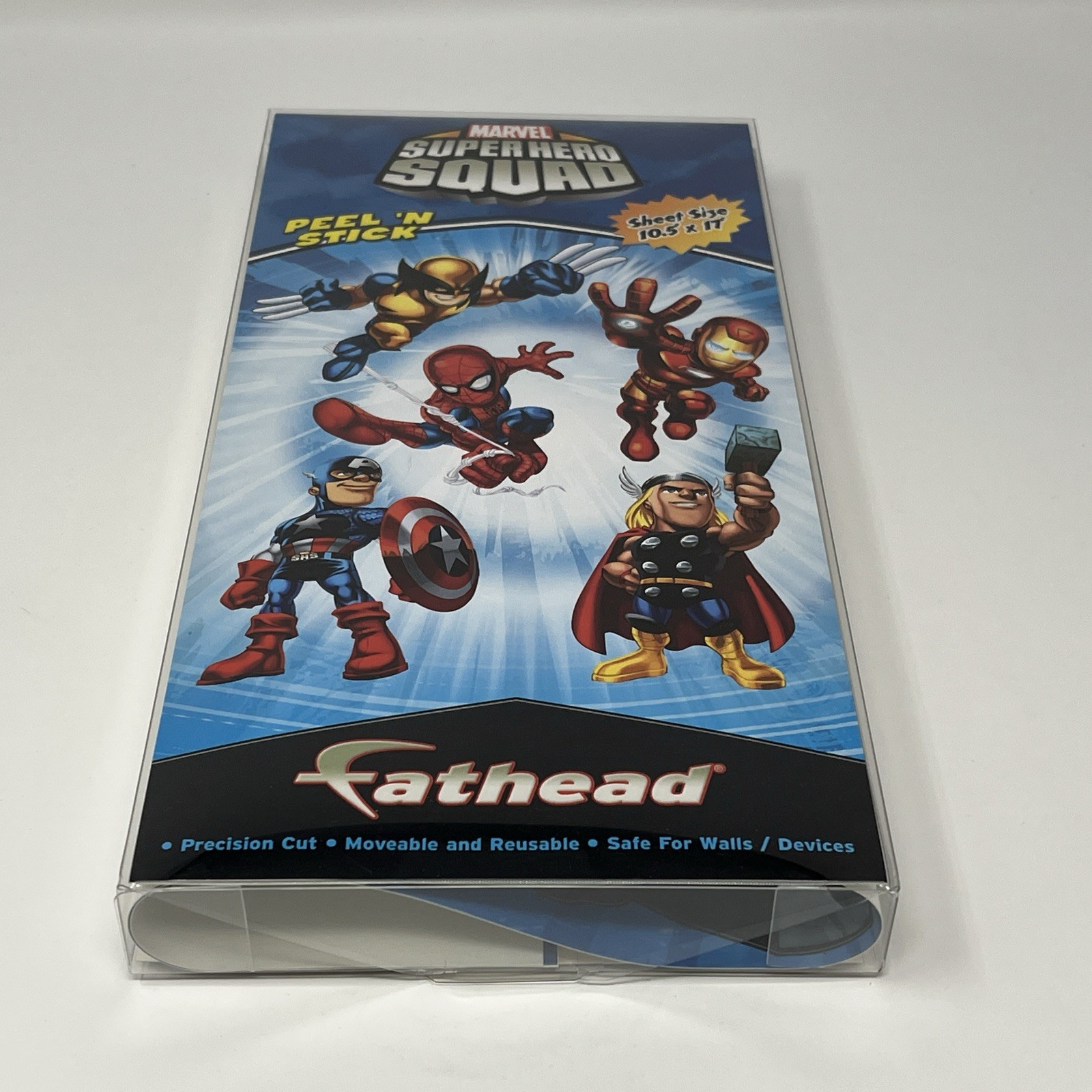 Fathead Marvel Super Hero Squad Peel & Stick Decals Thor Spider-Man Iron Man