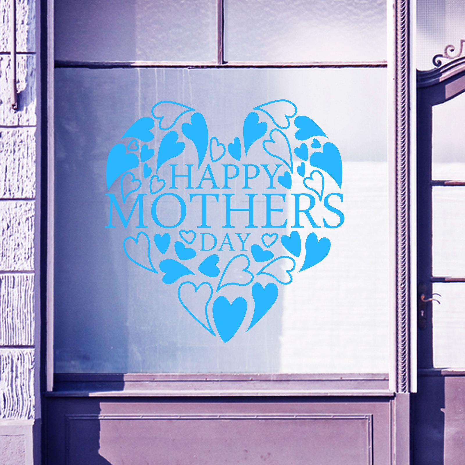 Happy Mothers Day Wall & Window Stickers Mother Decals Shop Window Display A336
