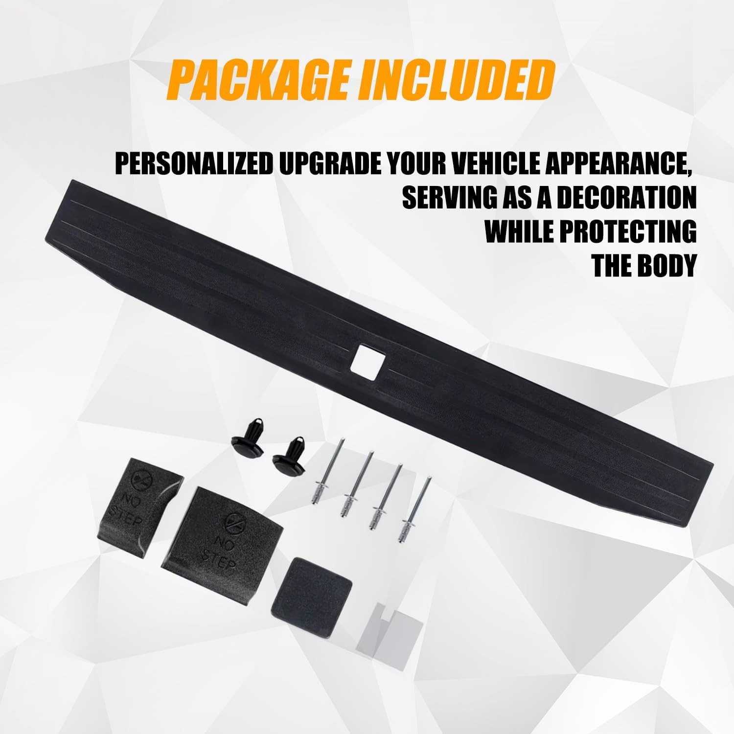 Tailgate Molding Trim Compatible with 2017-2022 Ford F250 F350 F-250 F-350 Supe
