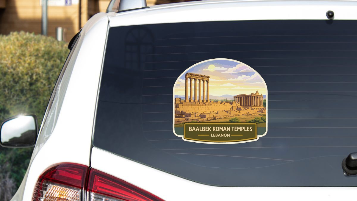 Baalbek Roman Temples Lebanon Sticker Decal Vinyl Die-Cut World Heritage Sites