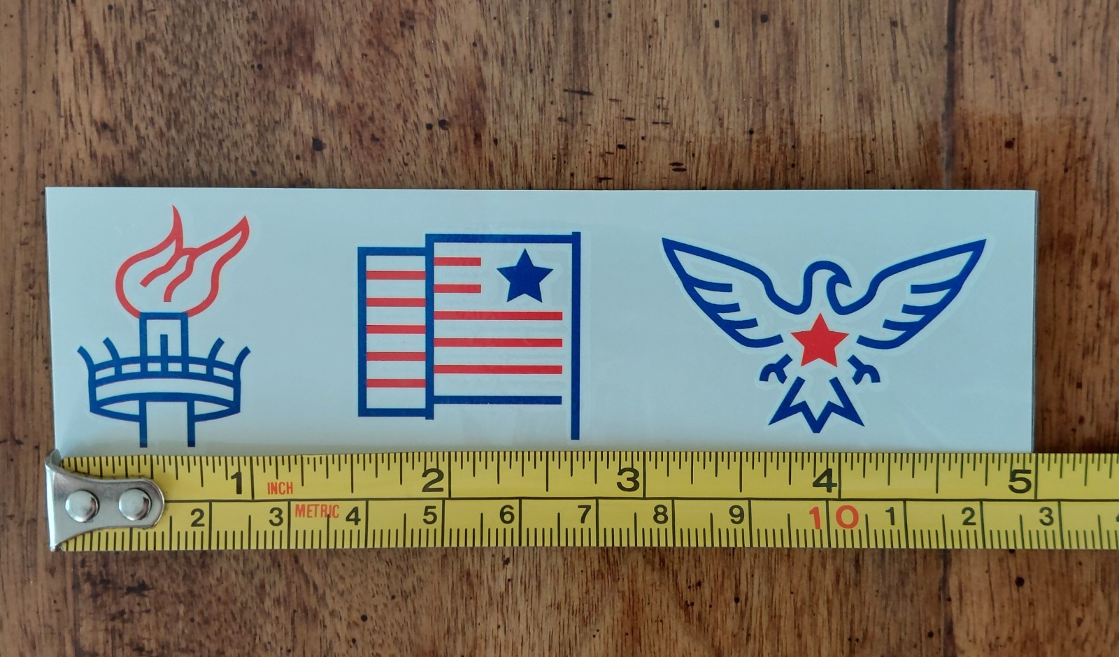 MOAA Reverse-Cut Inside Window Vinyl Decal + 3 Temporary Tattoos Patriotic