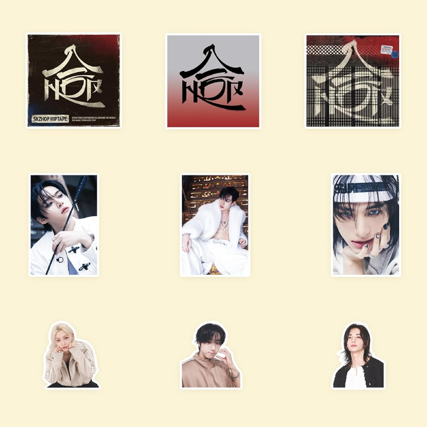 300PCS Stray-Kids Stickers Set,Cute Sticker for Door,Car,Skateboard,Cellphone,Gi