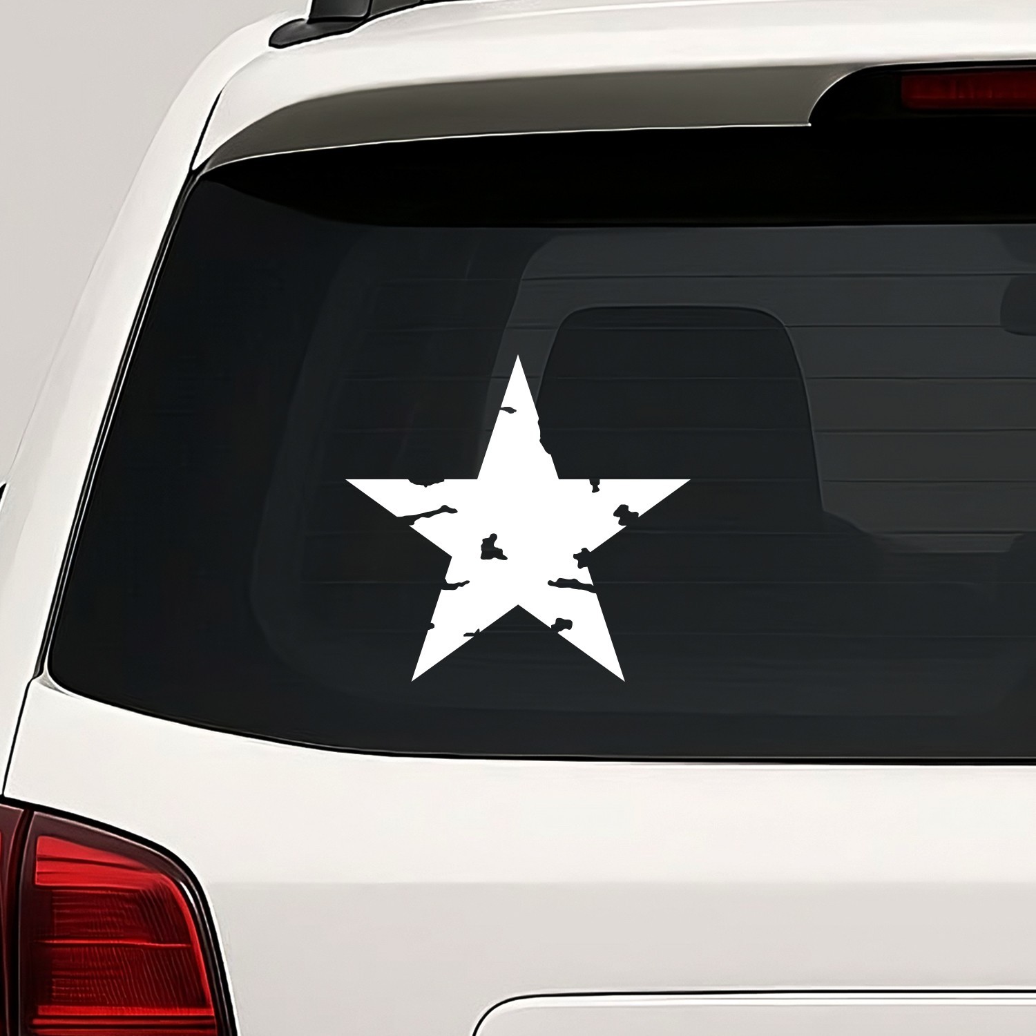 Star Distressed Vinyl Die Cut Decal Sticker – 5 Point Shape Grunge