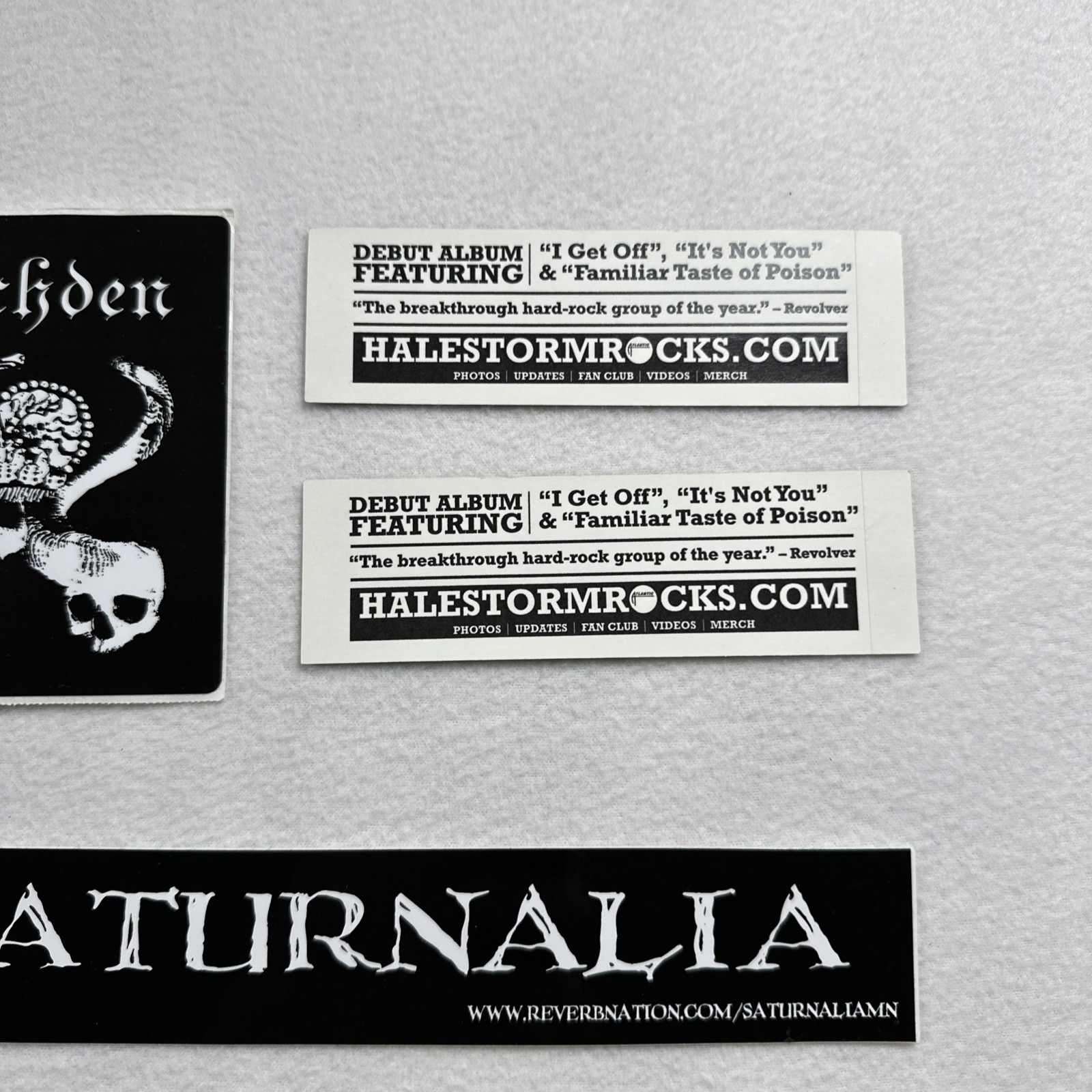 Lot 32 2000s Rock Metal Pop Music Bands Decal Vinyl Stickers Halestorm Shinedown