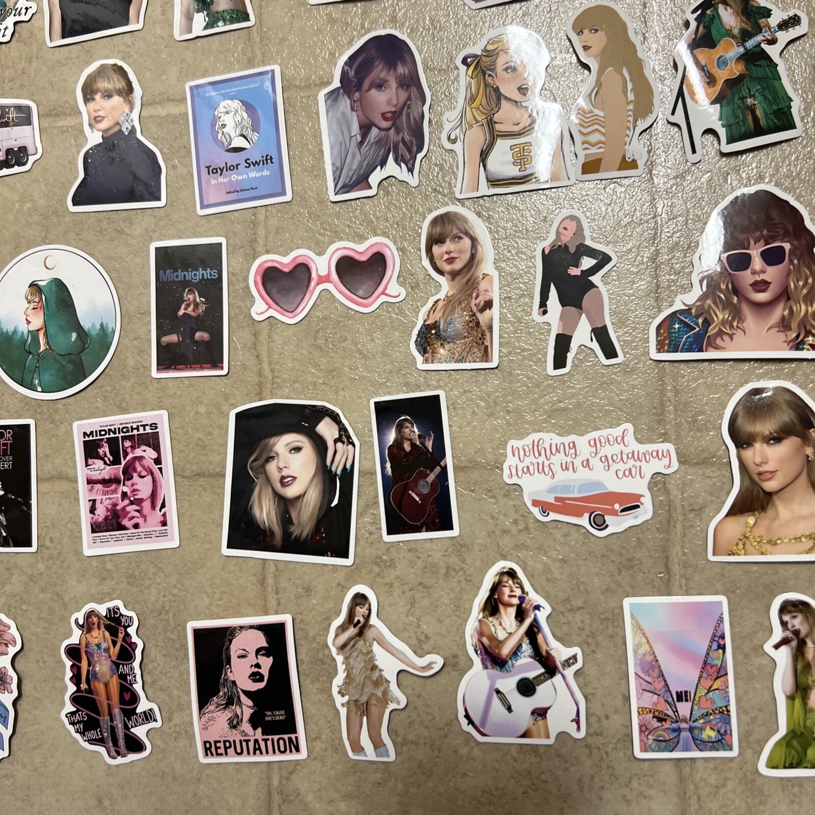 100 Piece Taylor Swift Stickers Laptop Luggage Decals Dope Wall Sticker Lot D