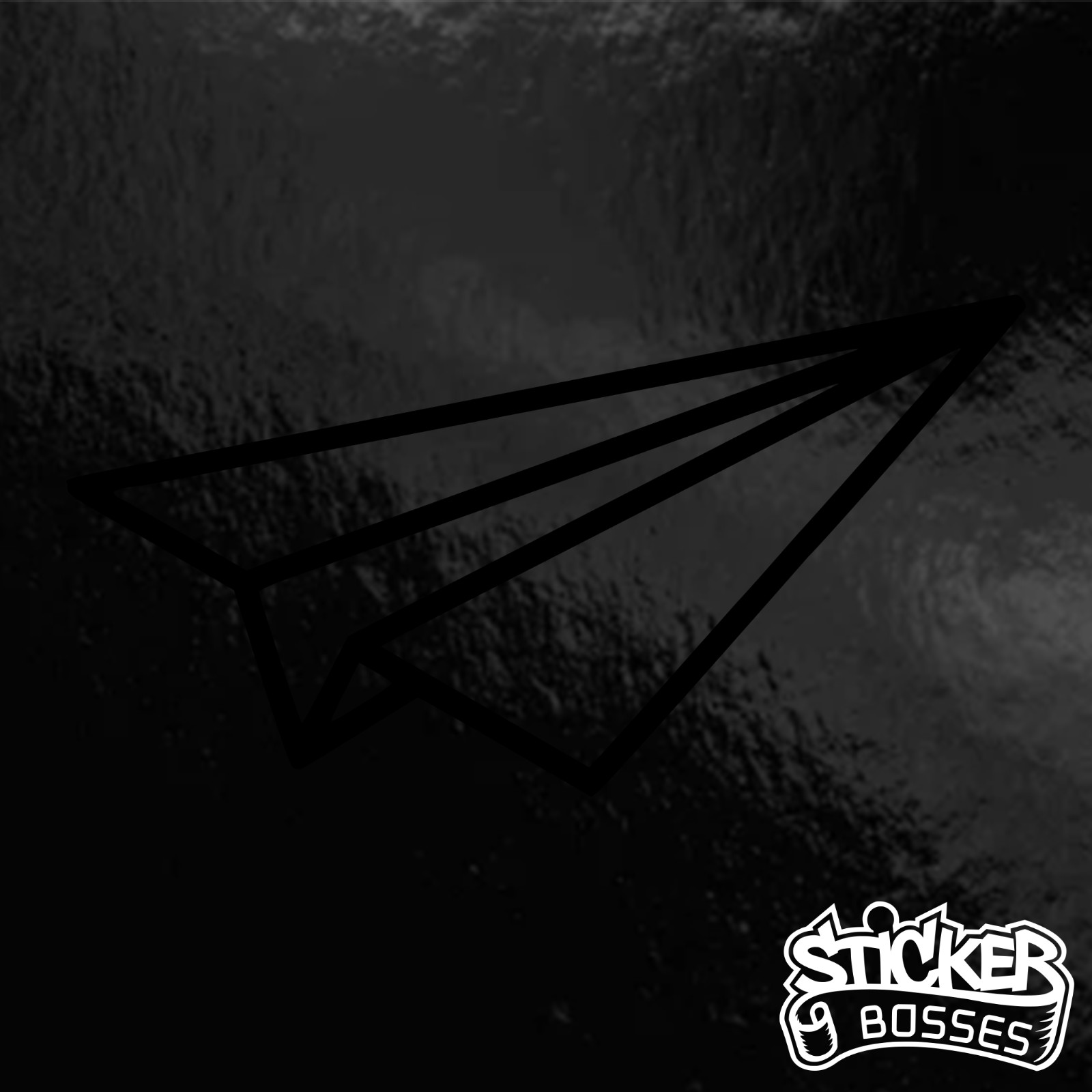 Paper Airplane Minimalist Vinyl Decal Sticker Car Laptop Dream