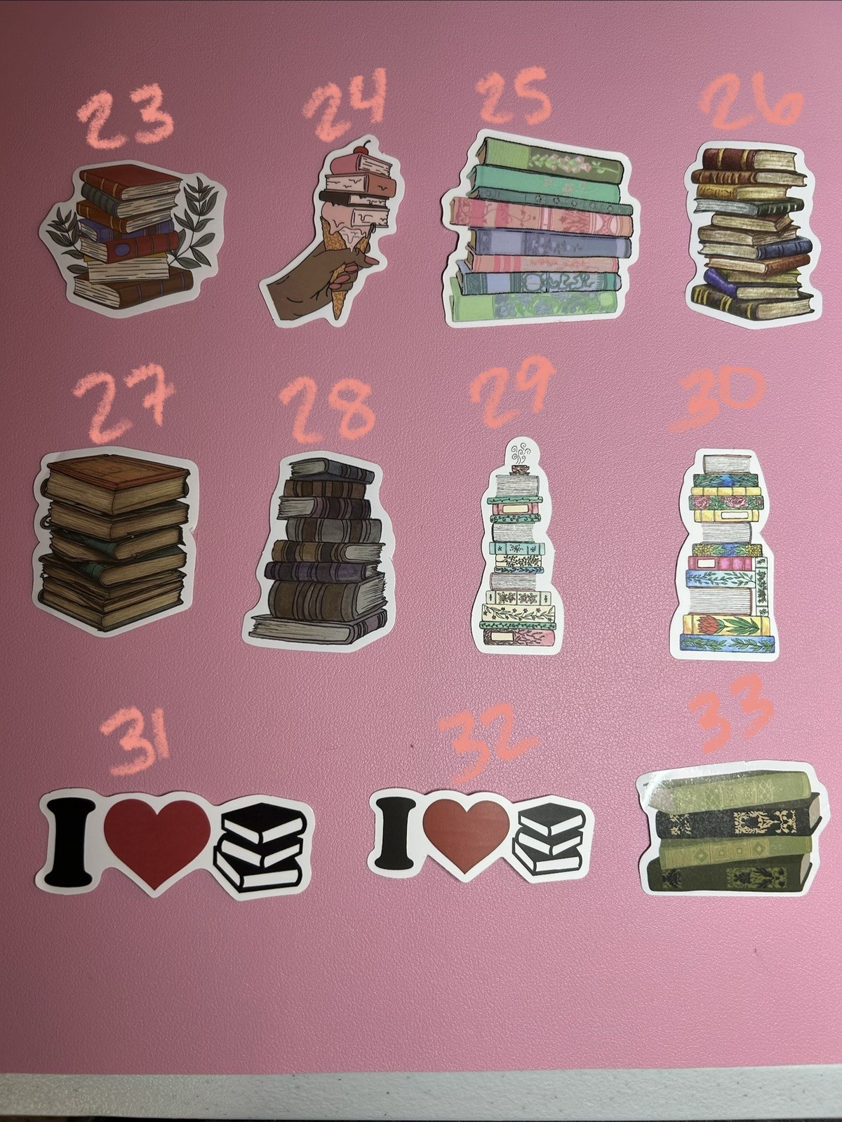 Book Stack Stickers