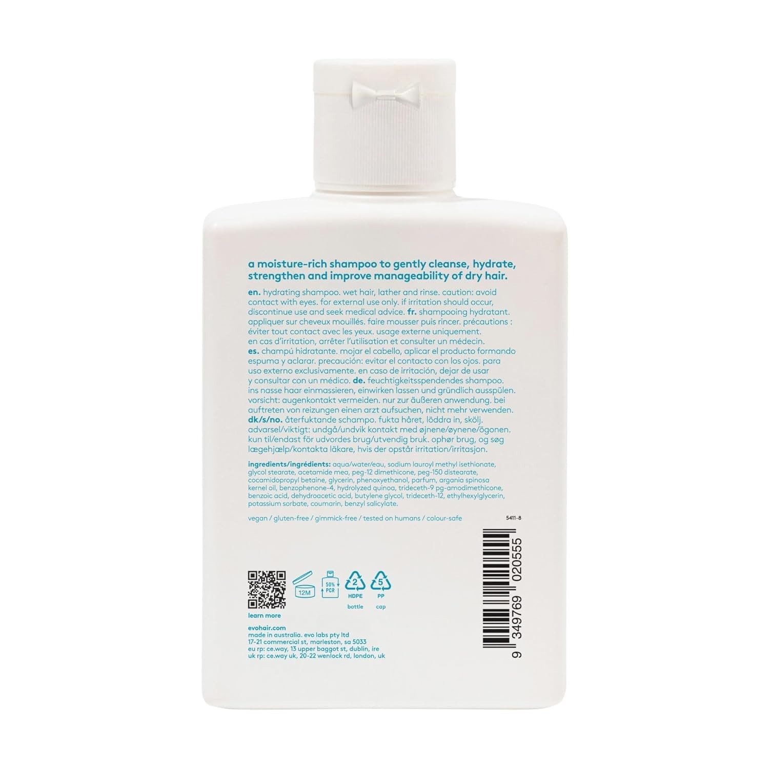 The Therapist Hydrating Shampoo – Full Size 10.1 Fl Oz (Pack of 1), Blue