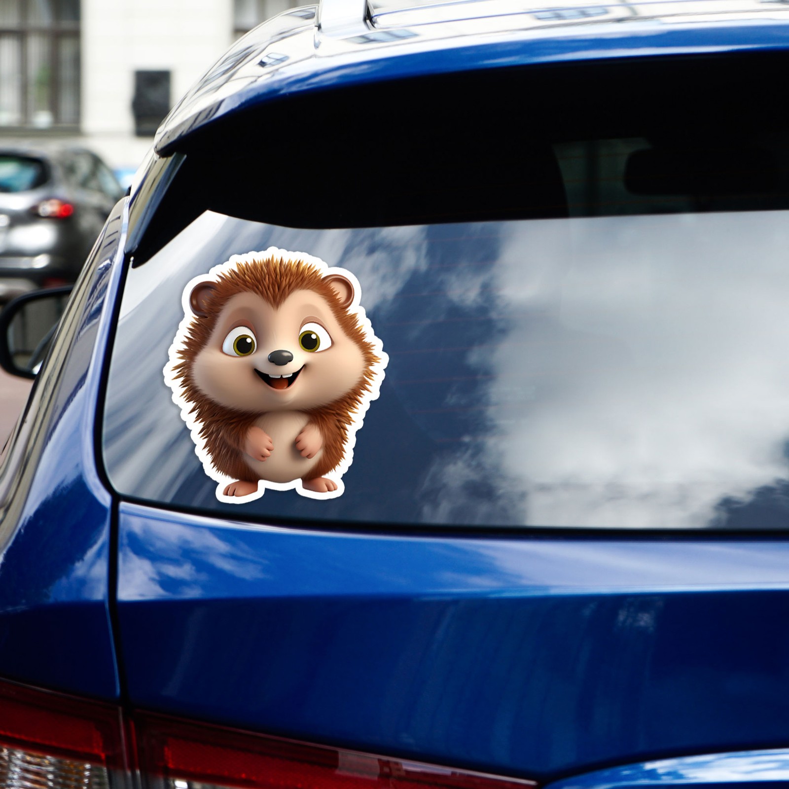 Cartoon Hedgehog – Vinyl Decal Sticker – Car Window Laptop – #1514
