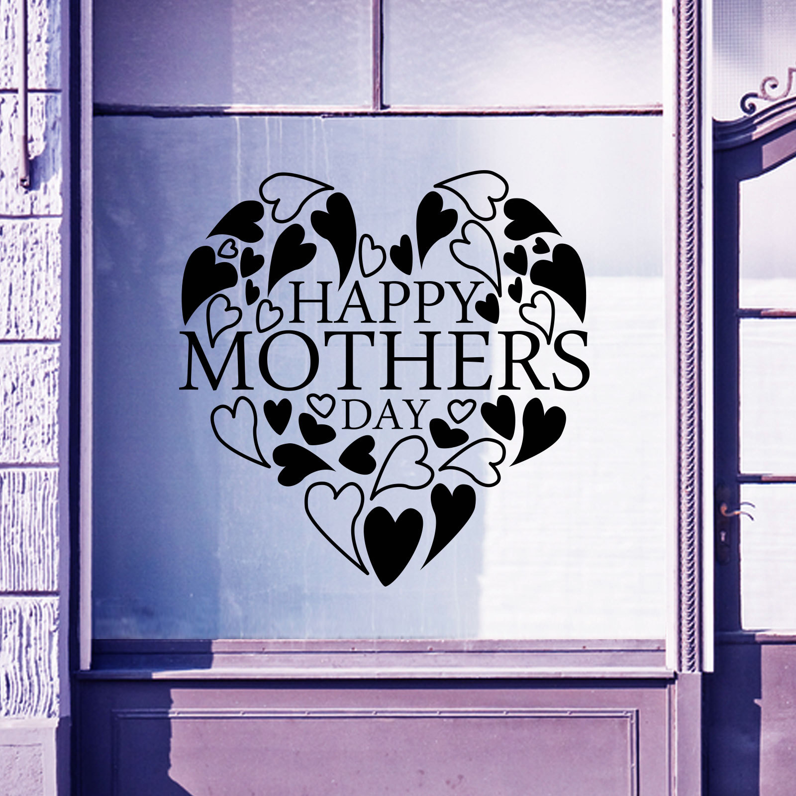 Happy Mothers Day Wall & Window Stickers Mother Decals Shop Window Display A336